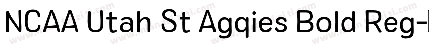 NCAA Utah St Agqies Bold Reg字体转换